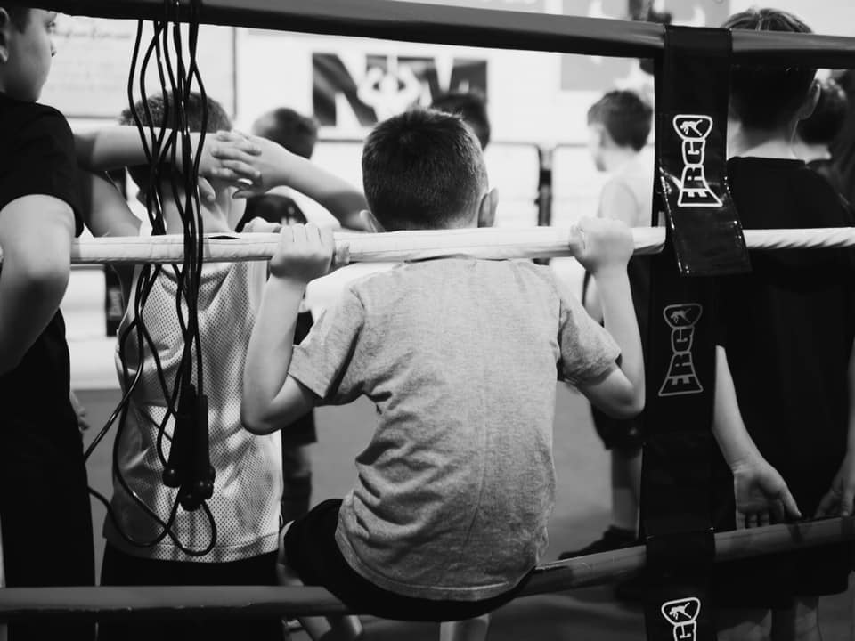 Children's beginners boxing class at Waterloo ABC